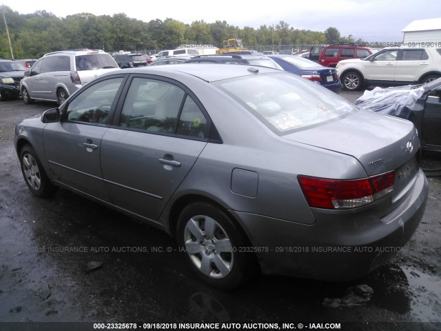 5NPET46C98H307686 - 2008 HYUNDAI SONATA GLS GRAY photo 3