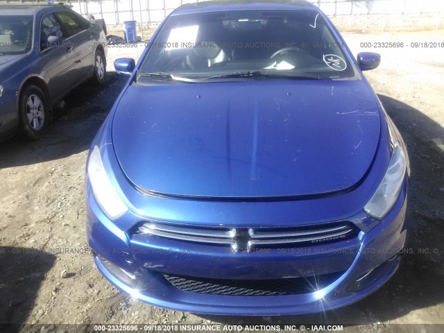 1C3CDFCH7DD188301 - 2013 DODGE DART LIMITED/R/T BLUE photo 6