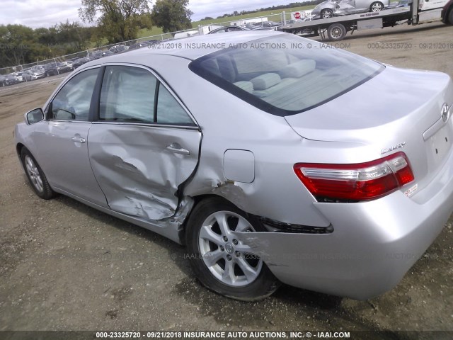 4T1BE46K78U240060 - 2008 TOYOTA CAMRY CE/LE/XLE/SE SILVER photo 6