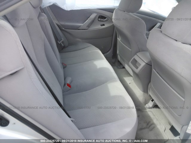 4T1BE46K78U240060 - 2008 TOYOTA CAMRY CE/LE/XLE/SE SILVER photo 8