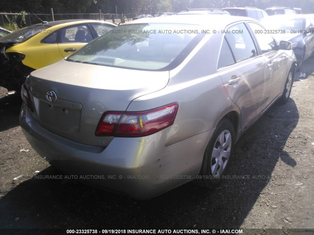 4T1BE46K17U682122 - 2007 TOYOTA CAMRY NEW GENERAT CE/LE/XLE/SE GOLD photo 4