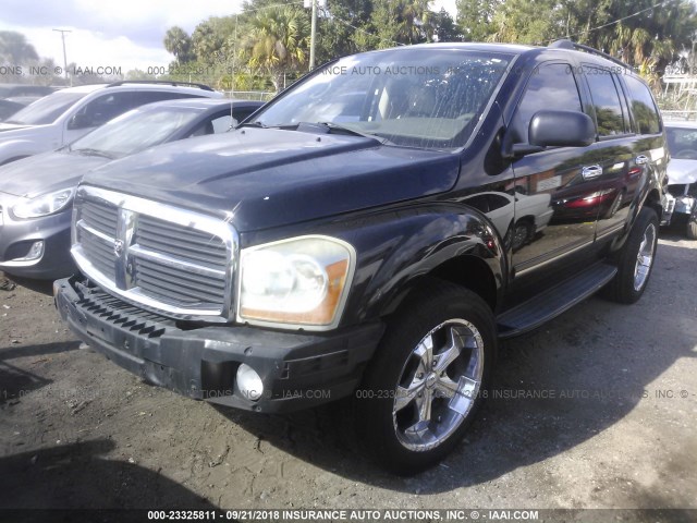 1D4HD58D64F108236 - 2004 DODGE DURANGO LIMITED BLACK photo 2