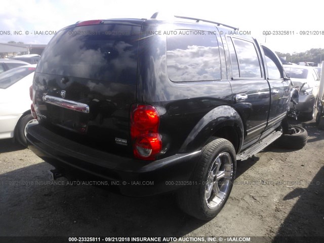 1D4HD58D64F108236 - 2004 DODGE DURANGO LIMITED BLACK photo 4