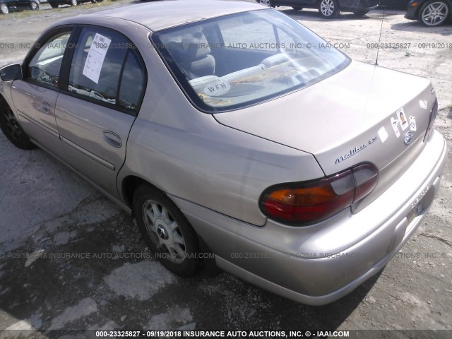 1G1NE52J1X6262295 - 1999 CHEVROLET MALIBU LS 香槟色 照片 3