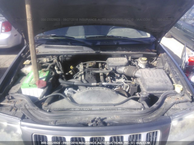 1J4GW48S34C424376 - 2004 JEEP GRAND CHEROKEE LAREDO/COLUMBIA/FREEDOM GRAY photo 10