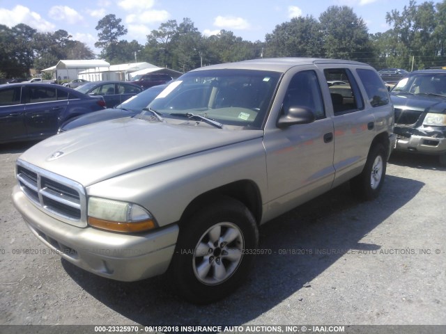 1D4HR38N73F528892 - 2003 DODGE DURANGO SPORT GOLD photo 2