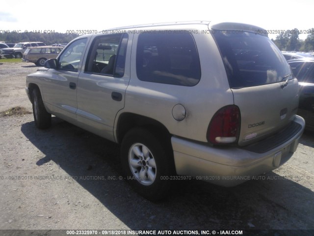 1D4HR38N73F528892 - 2003 DODGE DURANGO SPORT GOLD photo 3