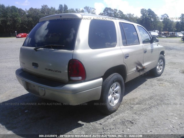 1D4HR38N73F528892 - 2003 DODGE DURANGO SPORT GOLD photo 4