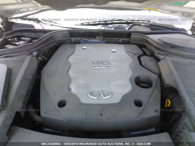 JNKAY01E26M104612 - 2006 INFINITI M35 SPORT SILVER photo 10