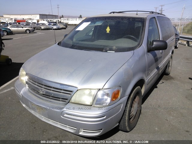 1GNDX13EX2D156334 - 2002 CHEVROLET VENTURE LUXURY SILVER photo 2