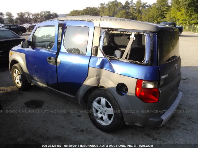 5J6YH28614L010938 - 2004 HONDA ELEMENT EX BLUE photo 3