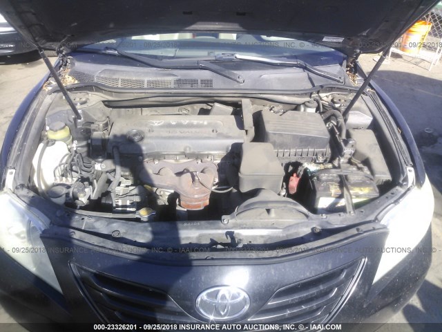 4T1BE46KX7U516066 - 2007 TOYOTA CAMRY NEW GENERAT CE/LE/XLE/SE BLACK photo 10