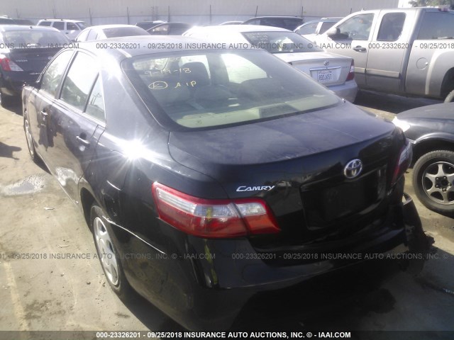 4T1BE46KX7U516066 - 2007 TOYOTA CAMRY NEW GENERAT CE/LE/XLE/SE BLACK photo 3