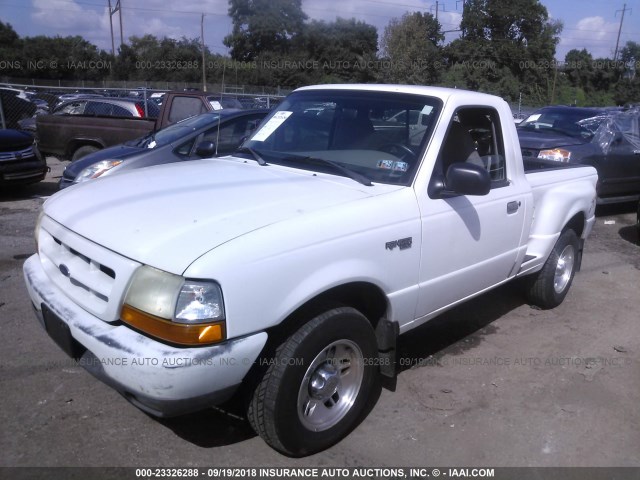 1FTYR10X5XPA85124 - 1999 FORD RANGER WHITE photo 2