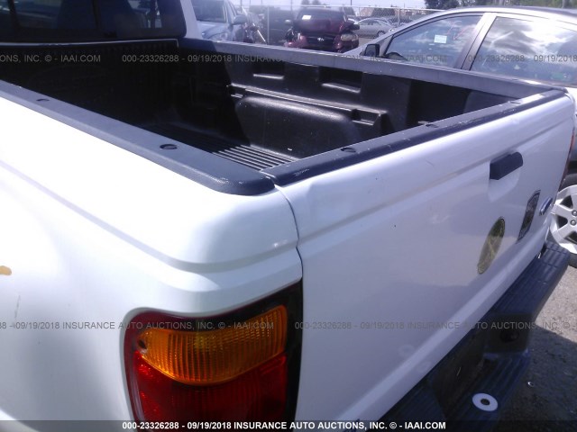 1FTYR10X5XPA85124 - 1999 FORD RANGER WHITE photo 6