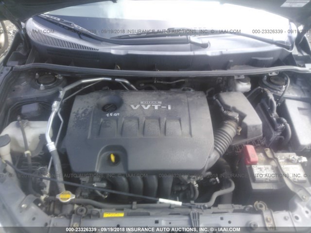 2T1KU40E99C143841 - 2009 TOYOTA COROLLA MATRIX  GRAY photo 10