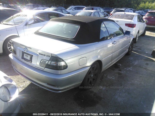 WBABR3342YEB39043 - 2000 BMW 323 CI SILVER photo 4