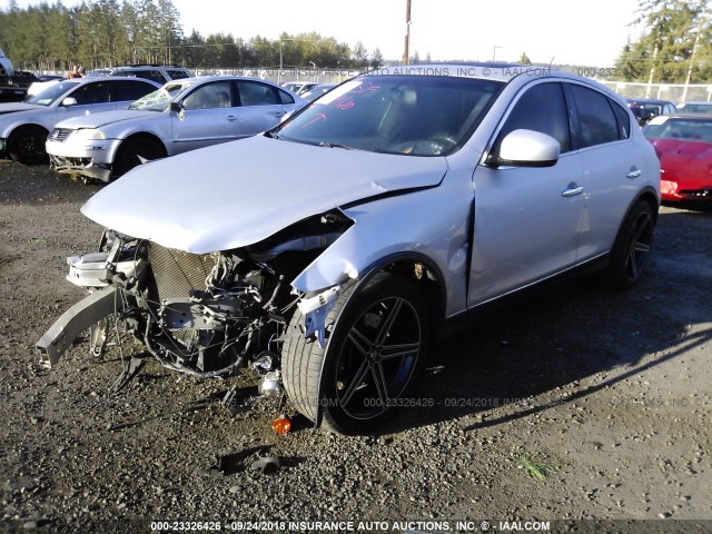 JNKAJ09FX8M354250 - 2008 INFINITI EX35 JOURNEY SILVER photo 2