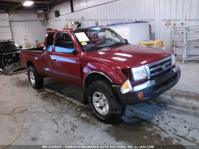 4TASN92N5YZ581361 - 2000 TOYOTA TACOMA XTRACAB PRERUNNER RED photo 1