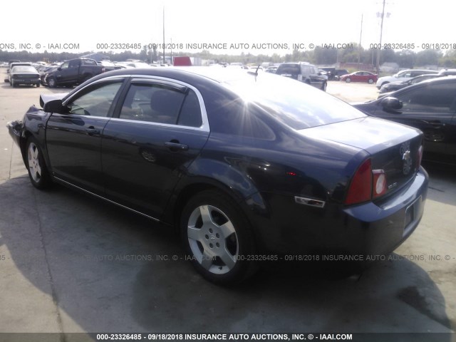 1G1ZH57B99F168923 - 2009 CHEVROLET MALIBU 1LT BLUE photo 3