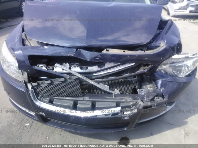 1G1ZH57B99F168923 - 2009 CHEVROLET MALIBU 1LT BLUE photo 6