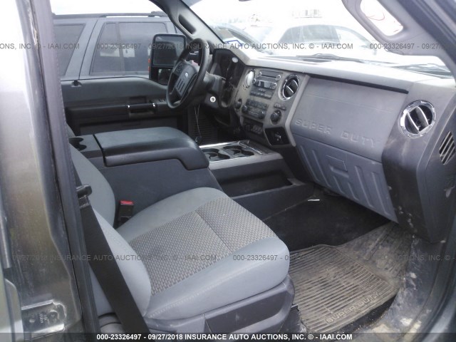 1FT7W2AT2BEC29349 - 2011 FORD F250 SUPER DUTY GRAY photo 5