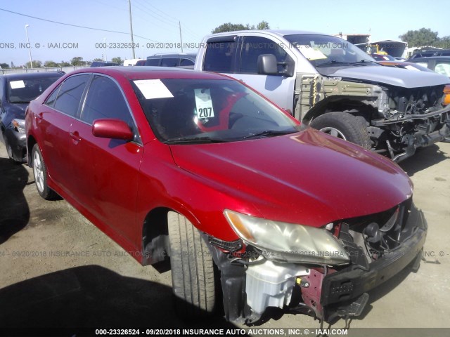4T1BE46K87U145473 - 2007 TOYOTA CAMRY NEW GENERAT CE/LE/XLE/SE RED photo 1