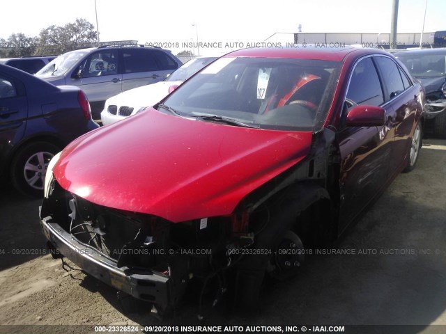 4T1BE46K87U145473 - 2007 TOYOTA CAMRY NEW GENERAT CE/LE/XLE/SE RED photo 2