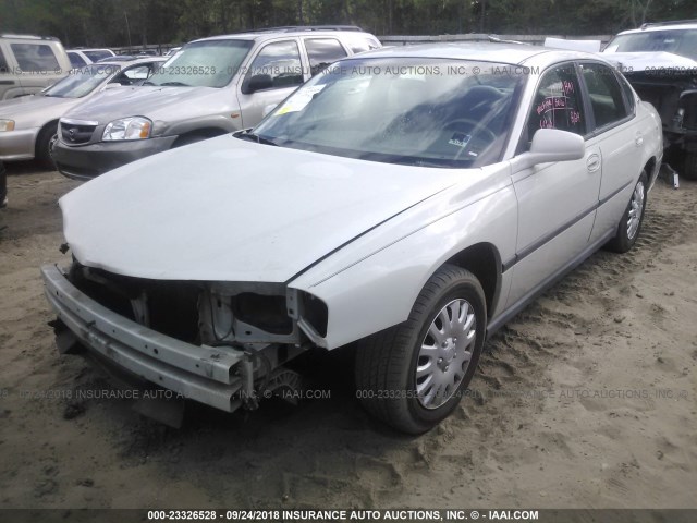 2G1WF52E749120025 - 2004 CHEVROLET IMPALA BEIGE photo 2