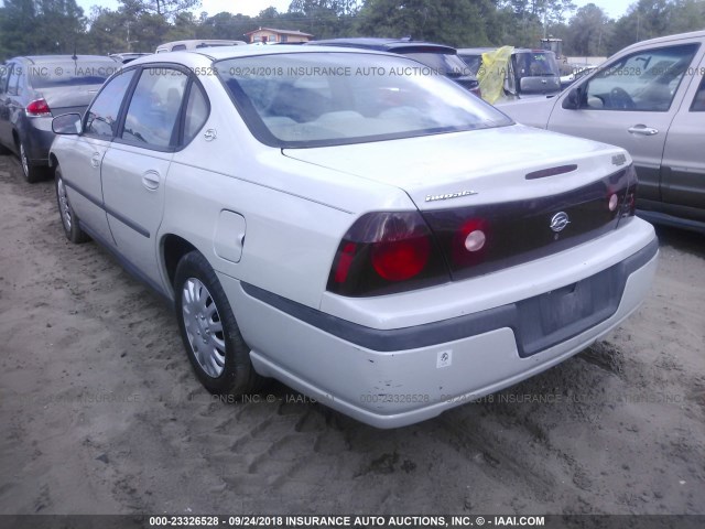 2G1WF52E749120025 - 2004 CHEVROLET IMPALA BEIGE photo 3