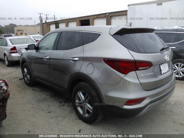 5NMZTDLB4HH015695 - 2017 HYUNDAI SANTA FE SPORT  GRAY photo 3