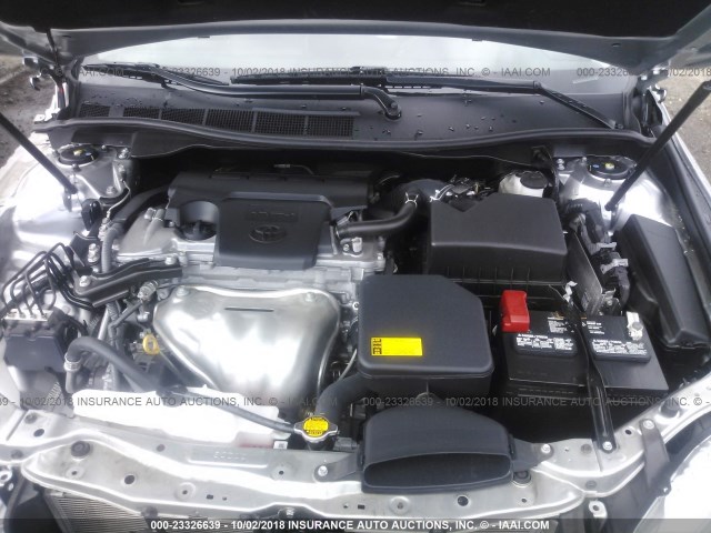4T1BF1FK6FU495274 - 2015 TOYOTA CAMRY LE/XLE/SE/XSE 银色 照片 10