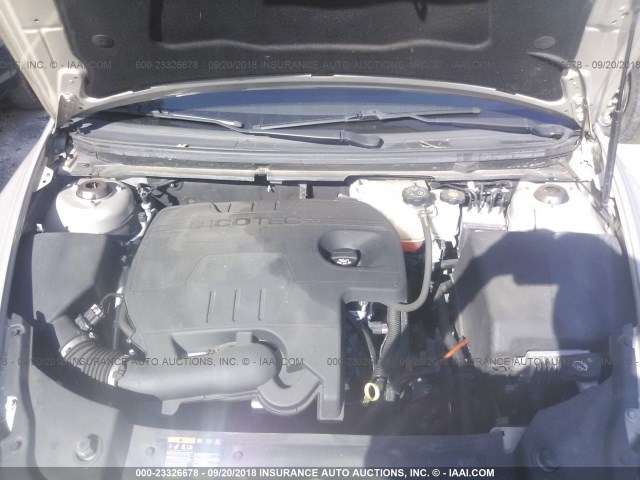 1G1ZC5E08CF303753 - 2012 CHEVROLET MALIBU 1LT ოქროსფერი ფოტო 10
