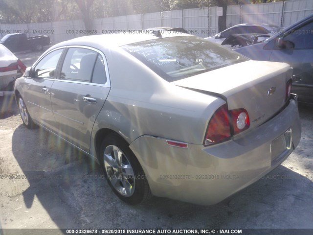 1G1ZC5E08CF303753 - 2012 CHEVROLET MALIBU 1LT ოქროსფერი ფოტო 3