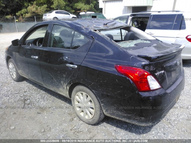 3N1CN7AP0HL812757 - 2017 NISSAN VERSA S/S PLUS/SV/SL BLACK photo 3