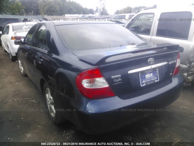 4T1BF30K73U542814 - 2003 TOYOTA CAMRY LE/XLE/SE Mavi foto 3