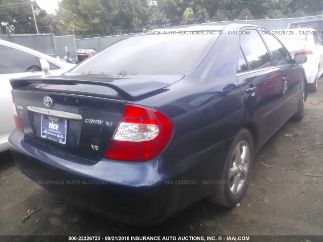 4T1BF30K73U542814 - 2003 TOYOTA CAMRY LE/XLE/SE Mavi foto 4