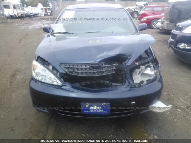 4T1BF30K73U542814 - 2003 TOYOTA CAMRY LE/XLE/SE Mavi foto 6