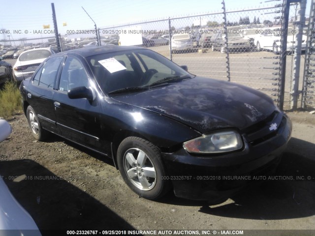 1G1JF54F337356249 - 2003 CHEVROLET CAVALIER LS BLACK photo 1