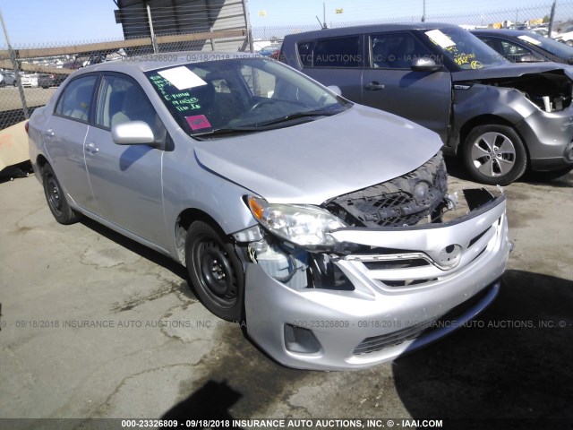 2T1BU4EEXCC777434 - 2012 TOYOTA COROLLA S/LE SILVER photo 1