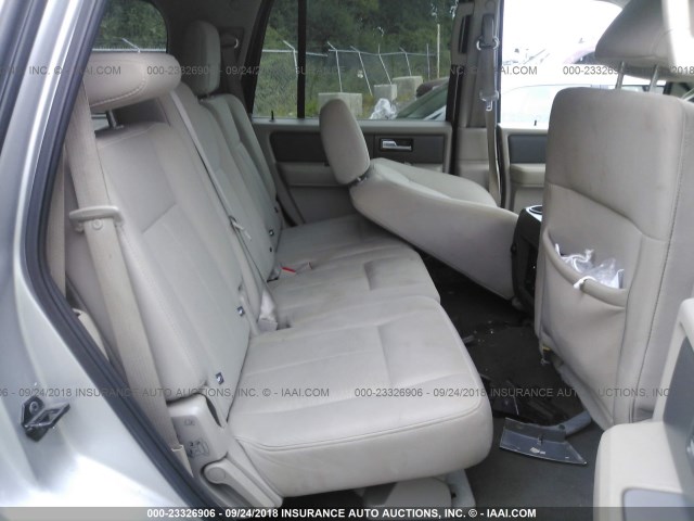 1FMJU1G57AEA93793 - 2010 FORD EXPEDITION XLT SILVER photo 8
