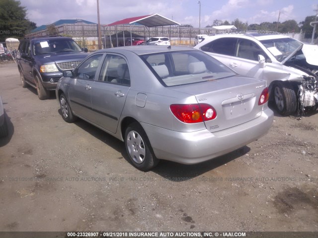 JTDBR32E142044480 - 2004 TOYOTA COROLLA CE/LE SILVER photo 3