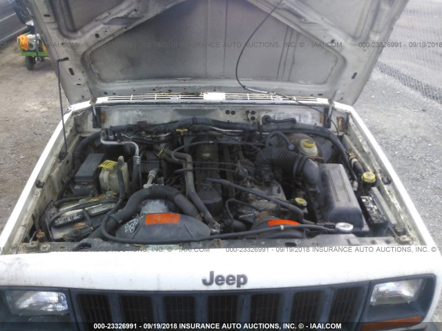 1J4FJ27S5WL106617 - 1998 JEEP CHEROKEE SE WHITE photo 10