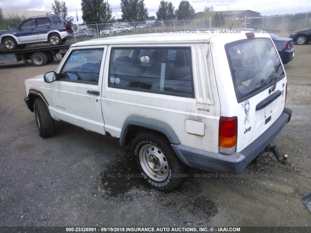 1J4FJ27S5WL106617 - 1998 JEEP CHEROKEE SE WHITE photo 3