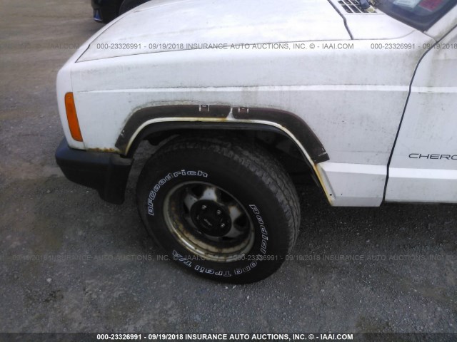 1J4FJ27S5WL106617 - 1998 JEEP CHEROKEE SE WHITE photo 6