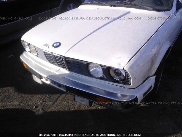WBABB2301K8863952 - 1989 BMW 325 I AUTOMATIC WHITE photo 6