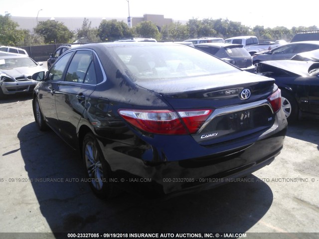 4T1BF1FK2FU872988 - 2015 TOYOTA CAMRY LE/XLE/SE/XSE 黑色 照片 3