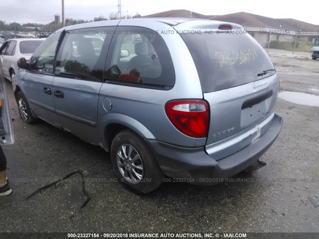 1D4GP25B66B711184 - 2006 DODGE CARAVAN SE Light Blue photo 3