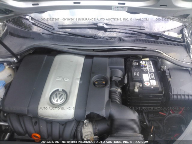 3VWRM71K38M074247 - 2008 VOLKSWAGEN JETTA SE/SEL SILVER photo 10