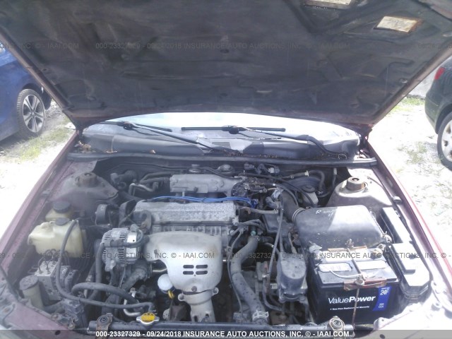 4T1BG22K8VU081663 - 1997 TOYOTA CAMRY CE/LE/XLE 栗色 照片 10
